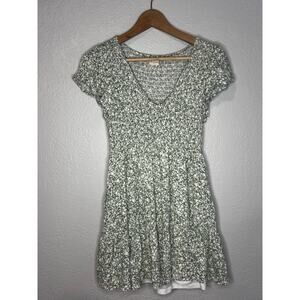 Altar'd State Green Floral Midi Dress